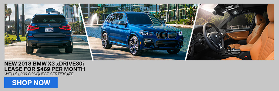 New 2018 BMW X3 xDrive30i