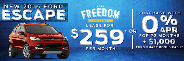 New 2016 Ford Escape