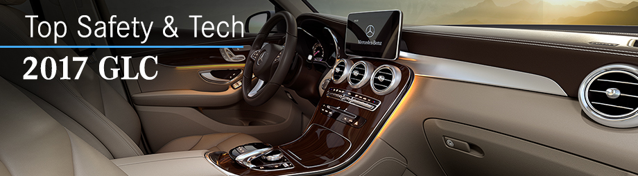Safety features and interior of the 2017 GLC - available at Capital Eurocars near Panama City and Marianna