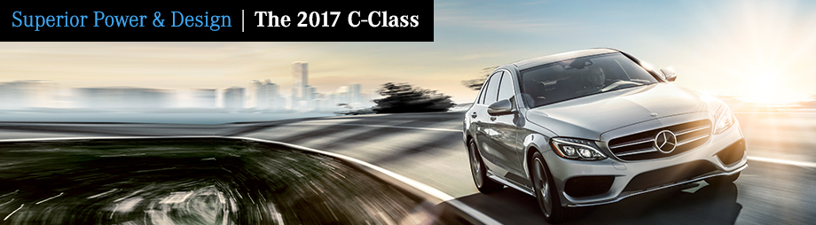 Exterior and performance features of the 2017 C-Class at Capital Eurocars near Panama City