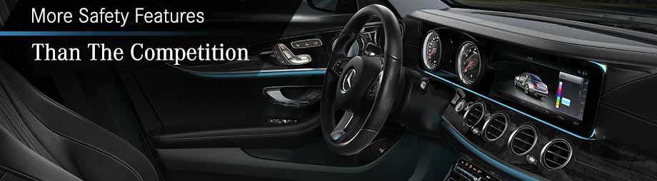 Safety features and interior of the 2017 E 300 - available at Capital Eurocars near Tallahassee and Panama City
