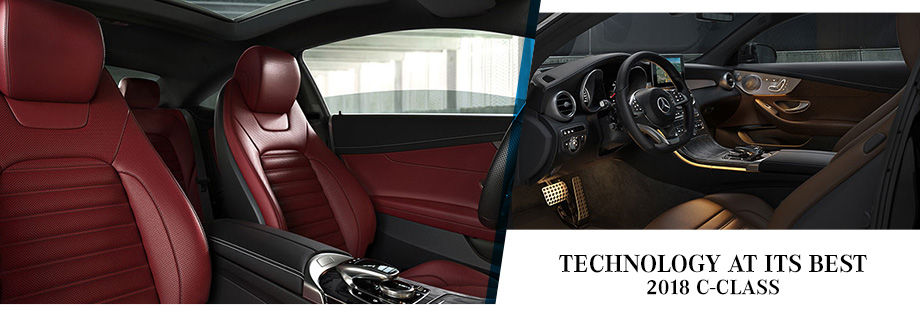 Safety features and interior of the 2018 Mercedes-Benz C-Class - available at Capital Eurocars Tallahassee near Panama City and Marianna FL.
