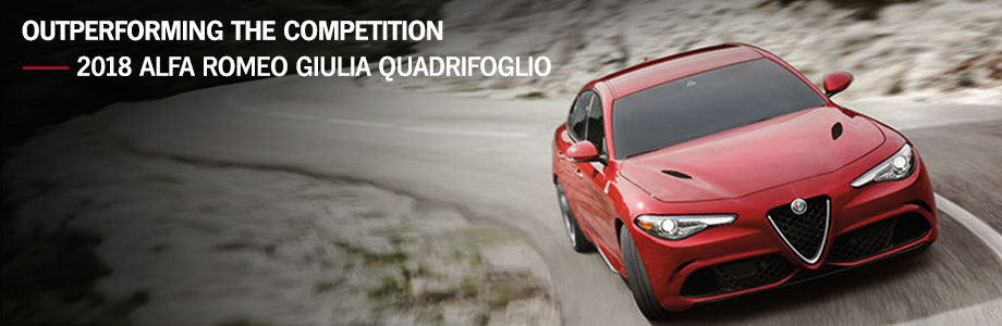 Exterior of the 2018 Giulia Quadrifoglio available at Crown Alfa Romeo of Dublinnear Columbus, OH