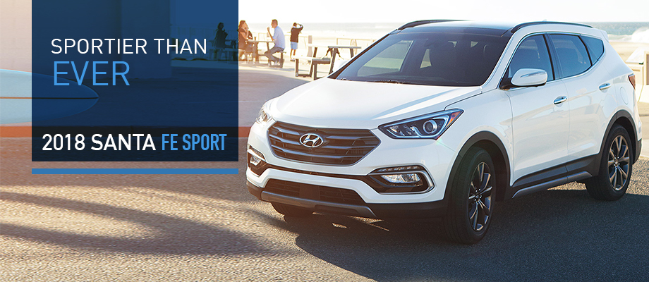 The 2018 Santa Fe Sport is available at Crown Hyundai near Palm Harbor