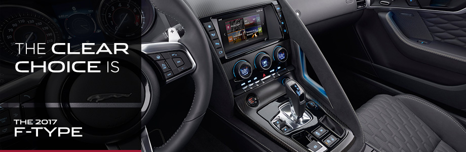 Safety features and interior of the 2017 F-TYPE - available at Crown Jaguar near Clearwater and Palm Harbor