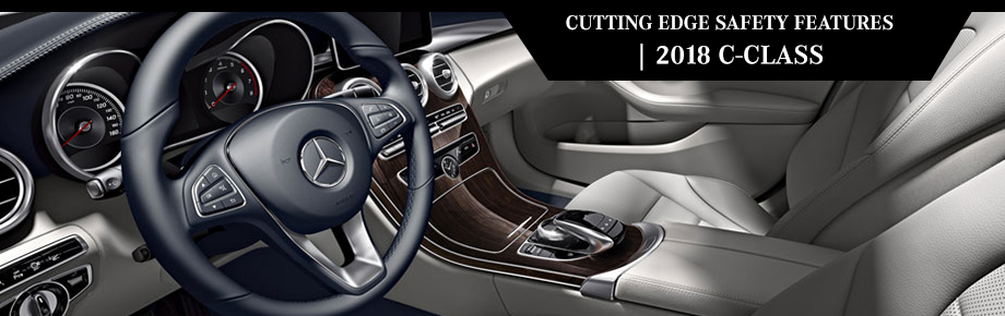 Safety features and interior of the 2018 C-Class - available at Crown Eurocars in Dublin near Columbus and Easton Town Center, OH