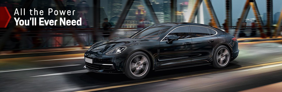 Exterior of the Panamera at Capital Porsche near Panama City