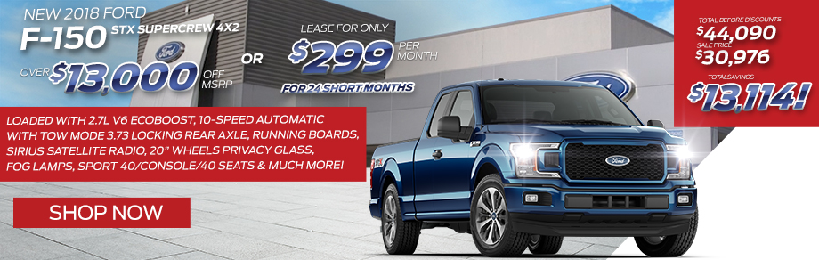 New 2018 Ford F-150 STX Supercrew 4x2