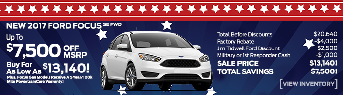 New 2017 Ford Focus