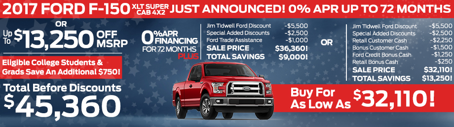 New 2017 Ford F-150