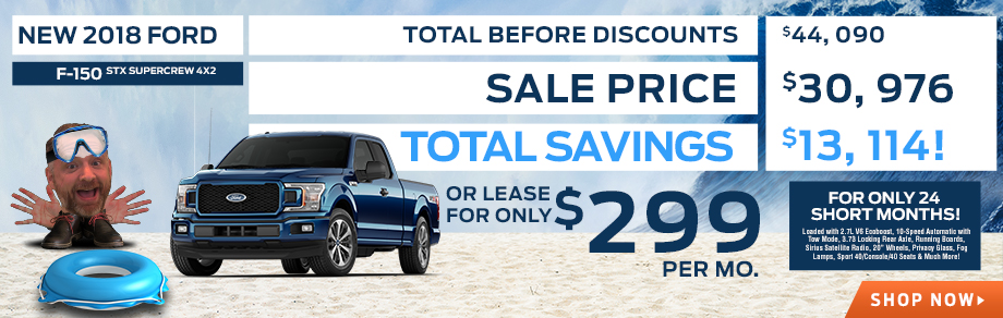 New 2018 Ford F-150 STX Supercrew 4x2
