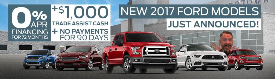 New 2017 Ford Explorer, Escape, Fusion or Mustang
