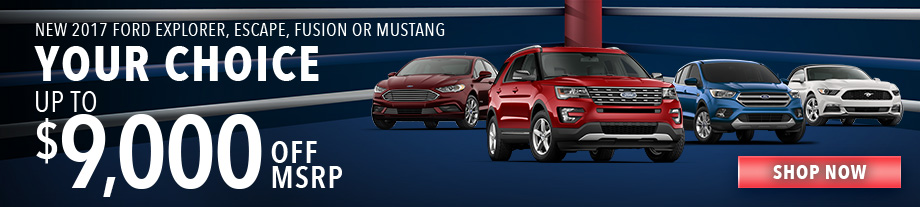 New 2017 Ford Explorer, Escape, Fusion or Mustang