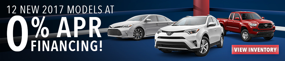 12 New 2017 Models At 0% APR Financing