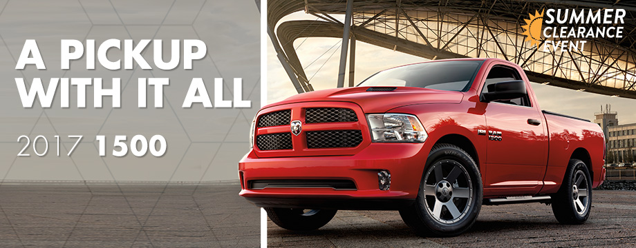 The 2017 1500 is available at Crown CDJR of Cleveland near Athens