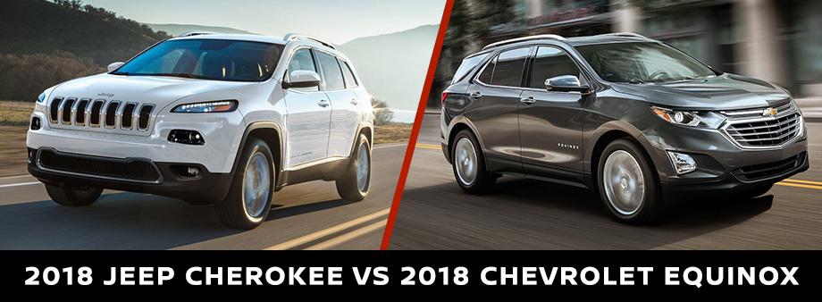 The 2018 Jeep Cherokee Vs The 2018 Chevrolet Equinox at Crown Chrysler Dodge Jeep RAM of Dublin