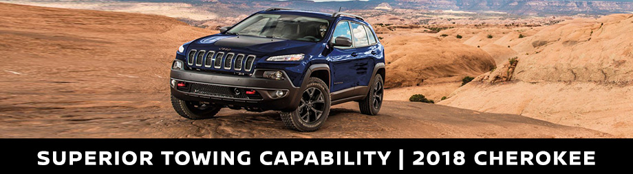Exterior of the 2018 Jeep Cherokee at Crown Chrysler Dodge Jeep RAM of Dublin near Columbus, OH