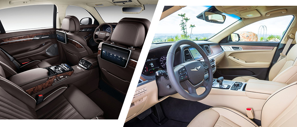 Interior of the 2018 Genesis G90 and Genesis G80 available at Crown Genesis near Tampa, FL