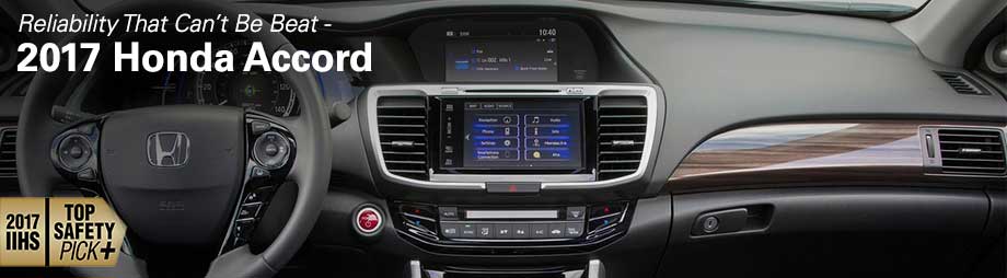 Safety features and interior of the 2017 Accord - available at Crown Honda serving St. Petersburg and Clearwater, FL 