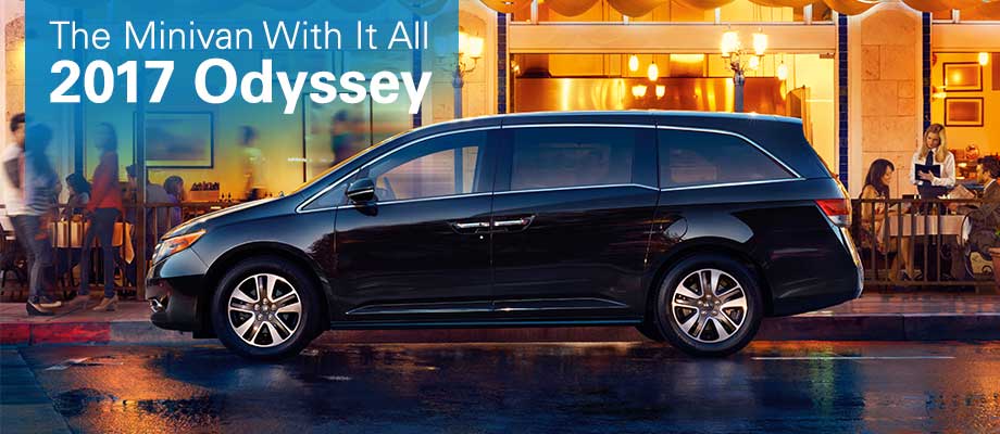 The 2017 Odyssey is available at Crown Honda near Clearwater