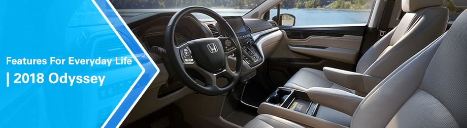 Safety features and interior of the 2018 Odyssey - available at Crown Honda near Clearwater and Palm Harbor