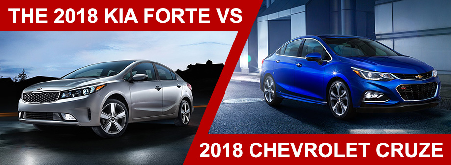 The 2018 Kia Forte Vs The 2018 Chevrolet Cruze at Crown Kia in St. Petersburg, FL