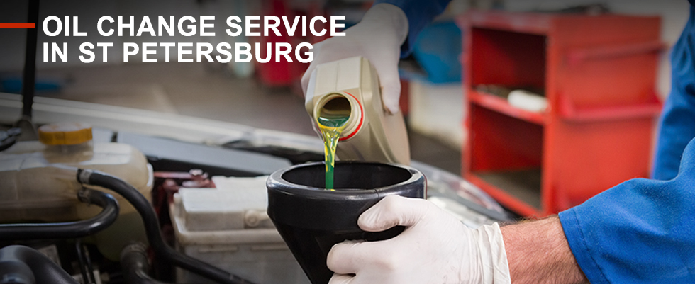 Oil change service in St. Petersburg