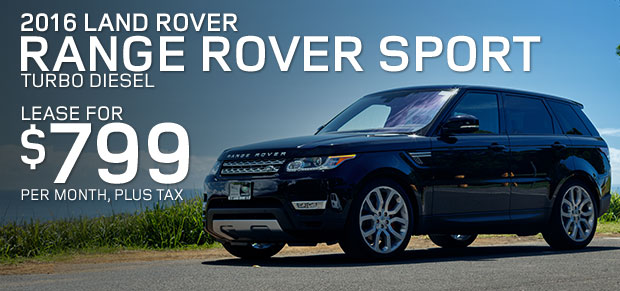 New 2016 Range Rover Sport Turbo Diesel Lease for $799 per month, plus tax