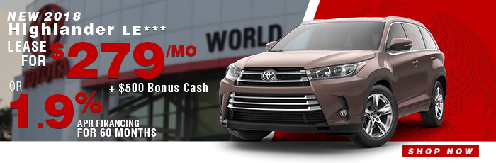 New 2018 Toyota Highlander XLE