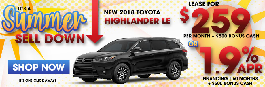 New 2018 Toyota Highlander LE